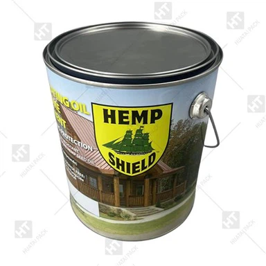 빈 금속 페인트 캔